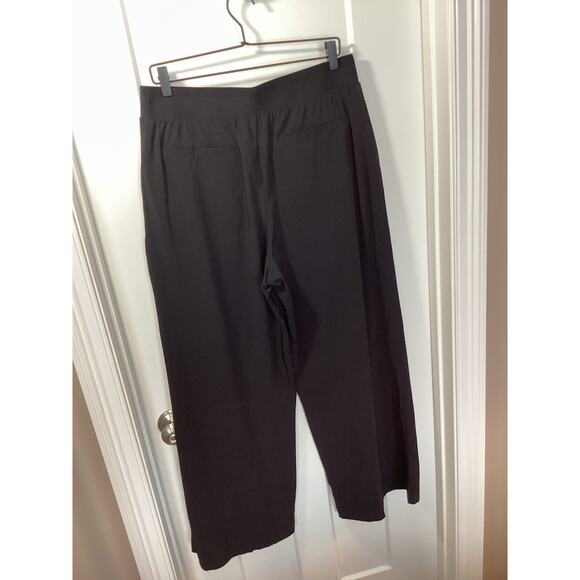 Athleta Women's Brooklyn Heights High Rise Pleated Wide Leg Pants Black Size 12 - Picture 5 of 10